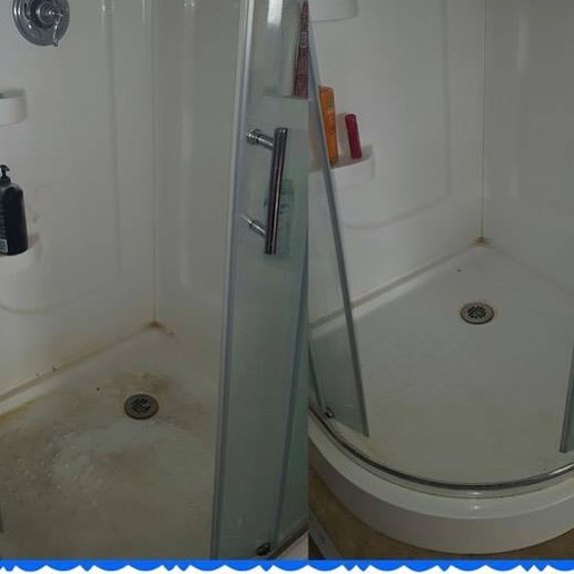How To Clean A Hard Water Stained Shower Door Bar Keepers Friend