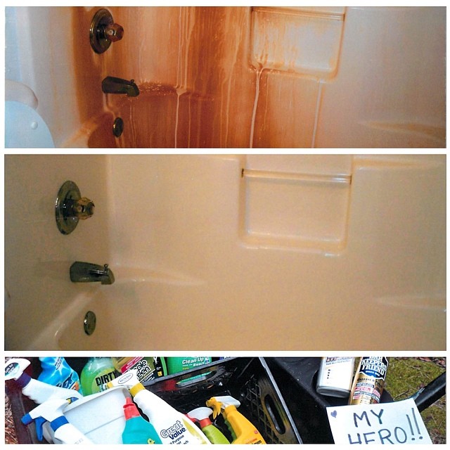 How to Remove Rust Stains from the Shower Bar Keepers Friend