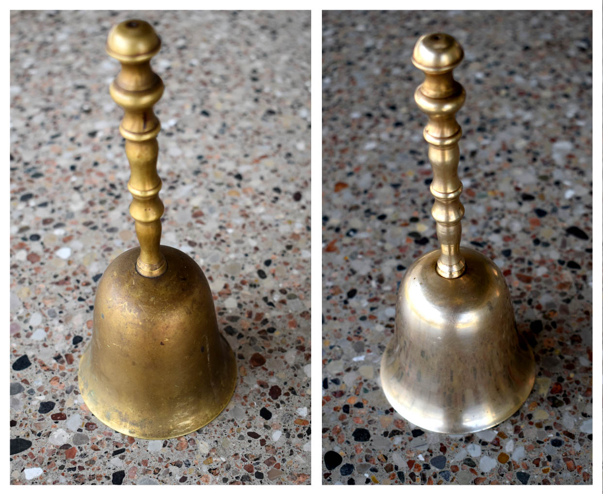 cleaning ideas - before and after bell - image 2